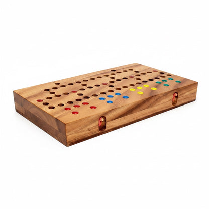 Barrikade Blockade - Malefiz Würfelspiel aus Holz - Strategiespiel für mehrere Personen