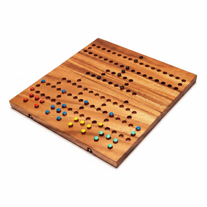 Barrikade Blockade - Malefiz Würfelspiel aus Holz - Strategiespiel für mehrere Personen