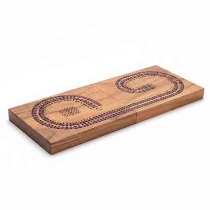 Cribbage Spiel - Klassisches Kartenspiel mit Cribbage Brett aus Holz