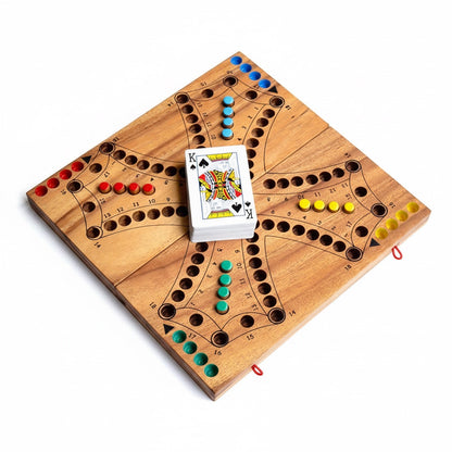 Tock Tock Game - Tac Spiel Brändi Dog Variante aus Holz