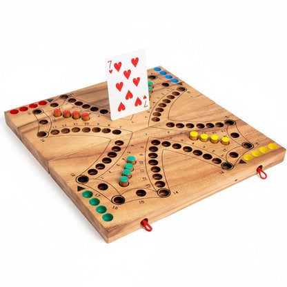 Tock Tock Game - Tac Spiel Brändi Dog Variante aus Holz