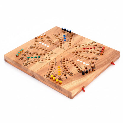 Tock Tock Game - Tac Spiel Brändi Dog Variante aus Holz