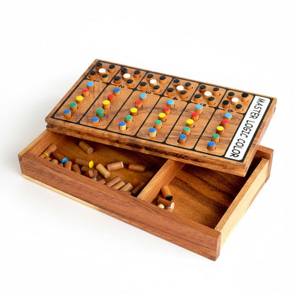 Master Logic Color Superhirn - Logik- und Strategiespiel aus Holz für 2 Personen