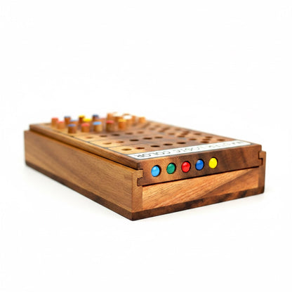 Master Logic Color Superhirn - Logik- und Strategiespiel aus Holz für 2 Personen