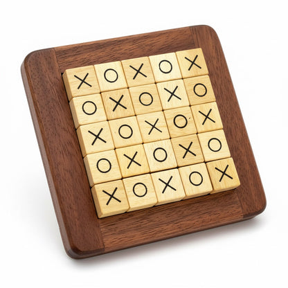 Cross Road Quixo - Tic Tac Toe Strategiespiel aus Holz für 2 Personen mit Memory-Variante