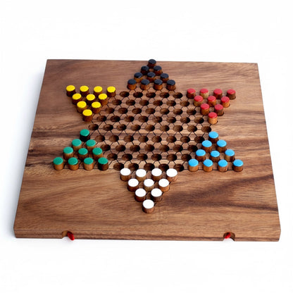 Sternhalma / Halma - Chinese Checkers Spiel aus Holz für 2 bis 6 Personen