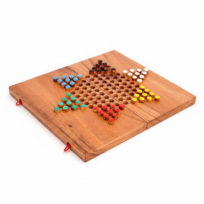 Sternhalma / Halma - Chinese Checkers Spiel aus Holz für 2 bis 6 Personen