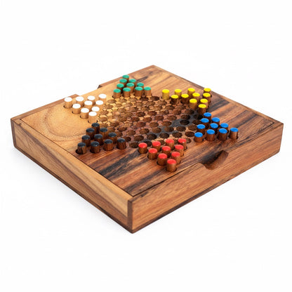 Sternhalma / Halma - Chinese Checkers Spiel aus Holz für 2 bis 6 Personen