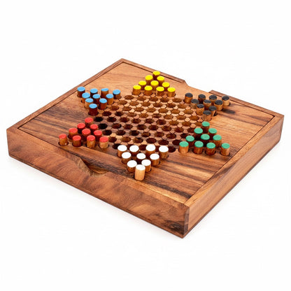 Sternhalma / Halma - Chinese Checkers Spiel aus Holz für 2 bis 6 Personen