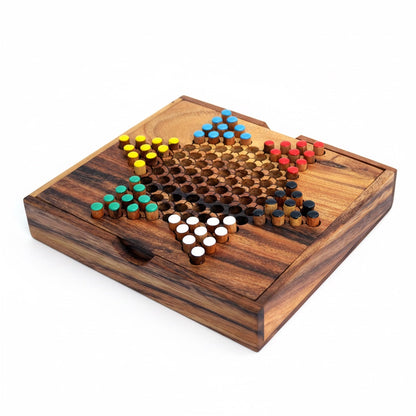 Sternhalma / Halma - Chinese Checkers Spiel aus Holz für 2 bis 6 Personen