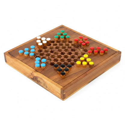 Sternhalma / Halma - Chinese Checkers Spiel aus Holz für 2 bis 6 Personen