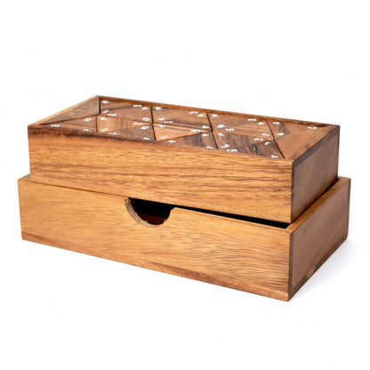Tridomino - Triomino Legespiel aus Holz für 2 bis 4 Personen