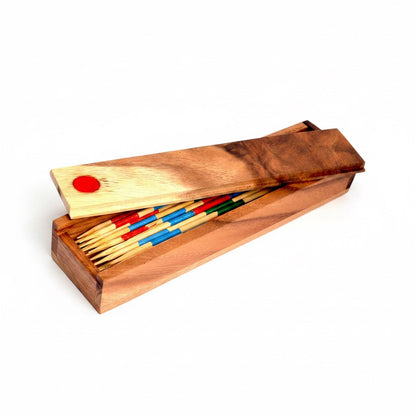 Mikado Stäbchen - Klassisches Geschicklichkeitsspiel aus Holz für mehrere Personen