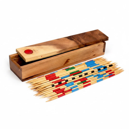 Mikado Stäbchen - Klassisches Geschicklichkeitsspiel aus Holz für mehrere Personen