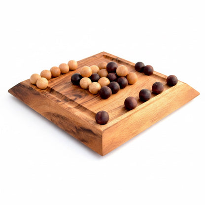 Pharao Last Ball Pyramide Xlarge - Strategiespiel aus Holz für 2 Personen mit Kugeln