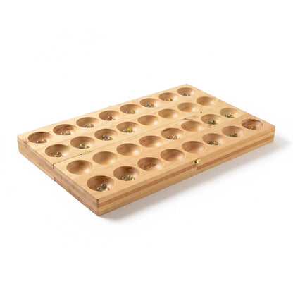 Hus Bao Bao Big - Mancala Bohnenspiel aus Holz - Afrikanisches Steinchenspiel für 2 Personen