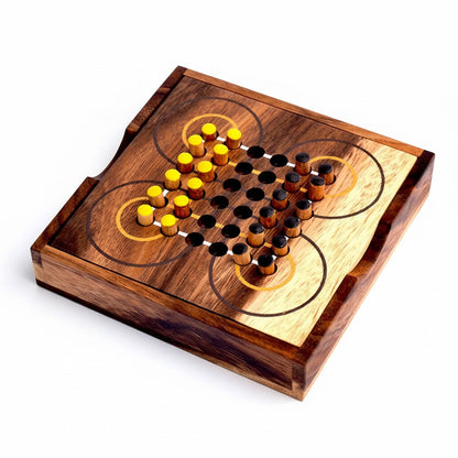 Surakarta Box - Indonesisches Strategiespiel aus Holz für 2 Personen
