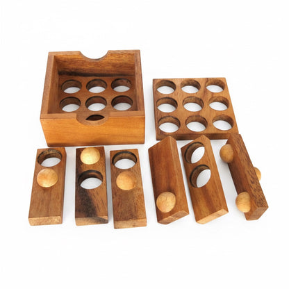 Easy Box Puzzle - Golf Game Holzpuzzle Denkspiel für 1 Person