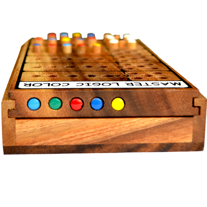 Master Logic Color Superhirn - Logik- und Strategiespiel aus Holz für 2 Personen